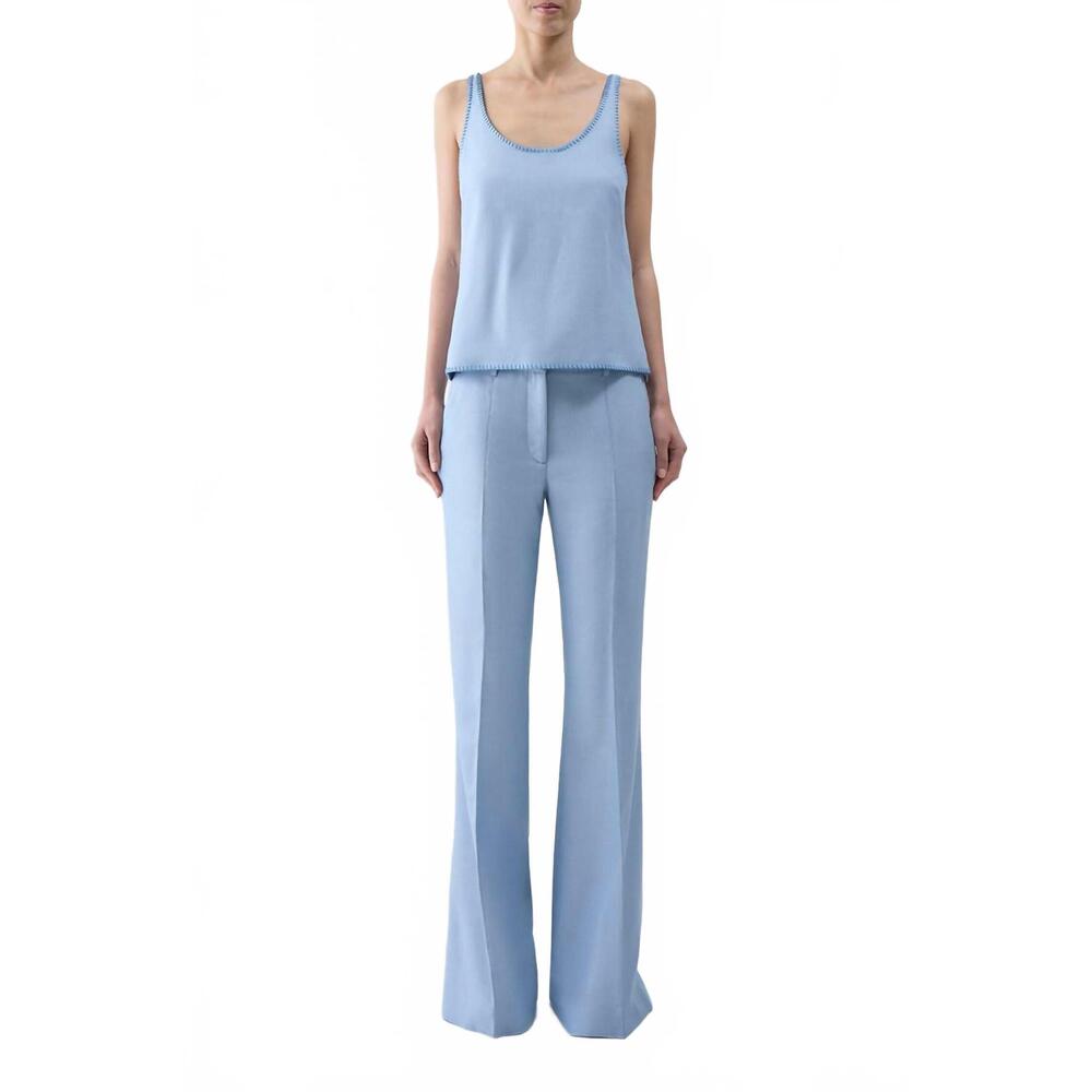 NEW GABRIELA HEARST muriel tank top in stone blue